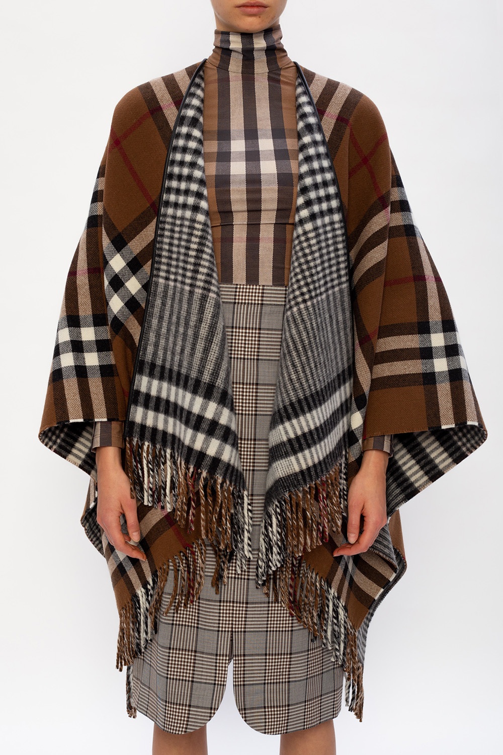 Burberry rainbow wool outlet vintage poncho